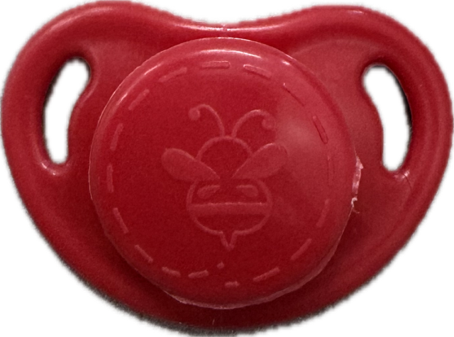 HoneyBug CutiePie Micro Preemie Pacifier For 10-13" Dolls - Red