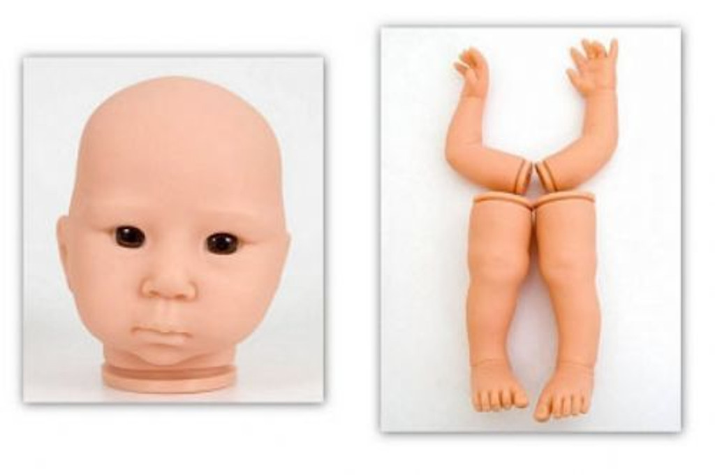 Mei Ling Toddler reborn vinyl doll kit by Adrie Stoete