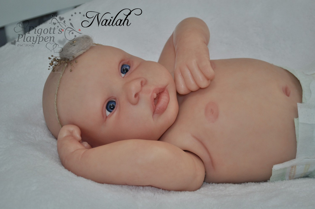 Nailah Reborn Vinyl Doll Kit by Jorja Pigott