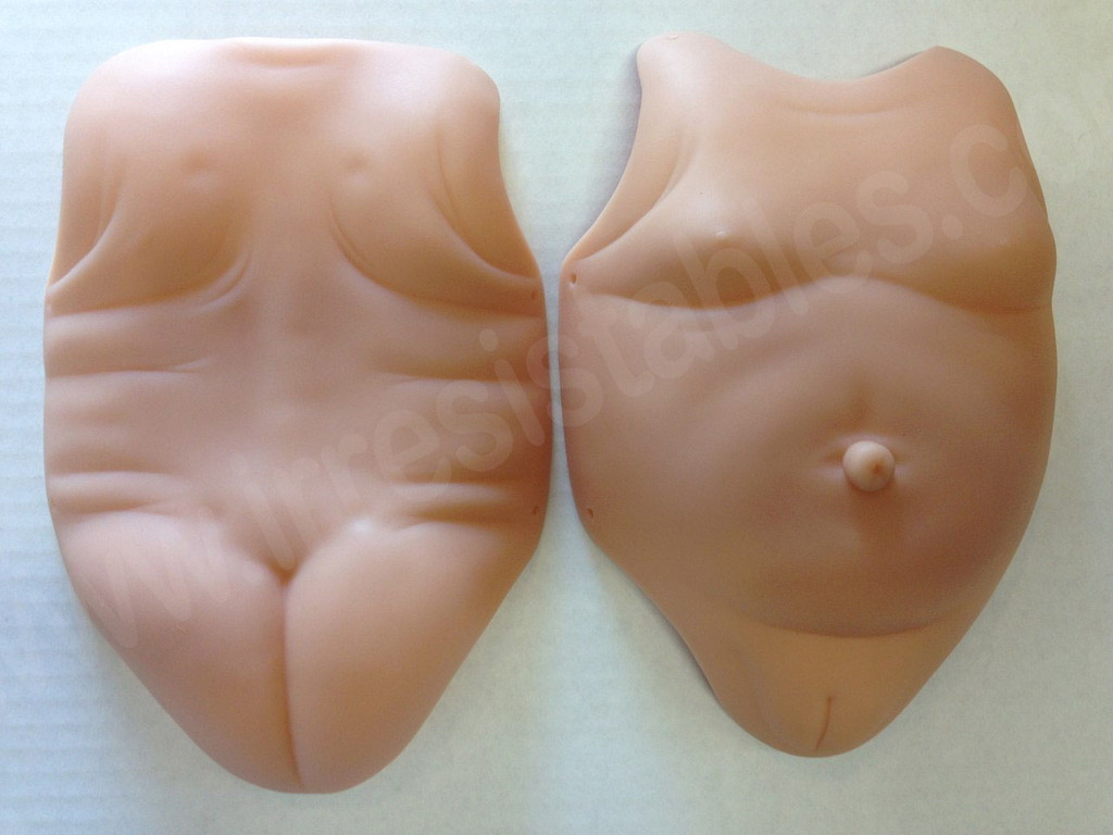 Tummy & Back Plates - Female For  17-18" Doll Kits by Conny Burke