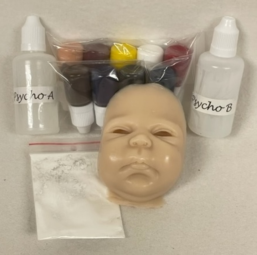  Silicone Paint Trial Set Includes 9 Pigments, A & B, 1 Sample Face and Matting Powder