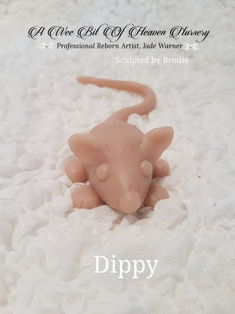 Dippy the Mini Mouse by Jade Warner  Silicone Full Body Doll Kit Unpainted 