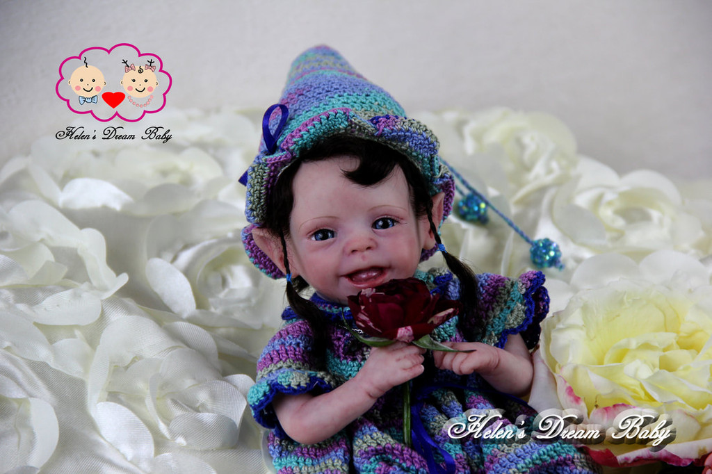 Shasta Tiny Micro-Preemie Fantasy Reborn Vinyl Fairy Doll Kit by Marita Winters
