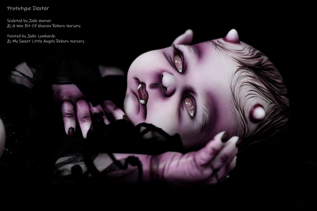 Dexter the Baby Vampire Reborn Vinyl Doll Kit by Jade Warner