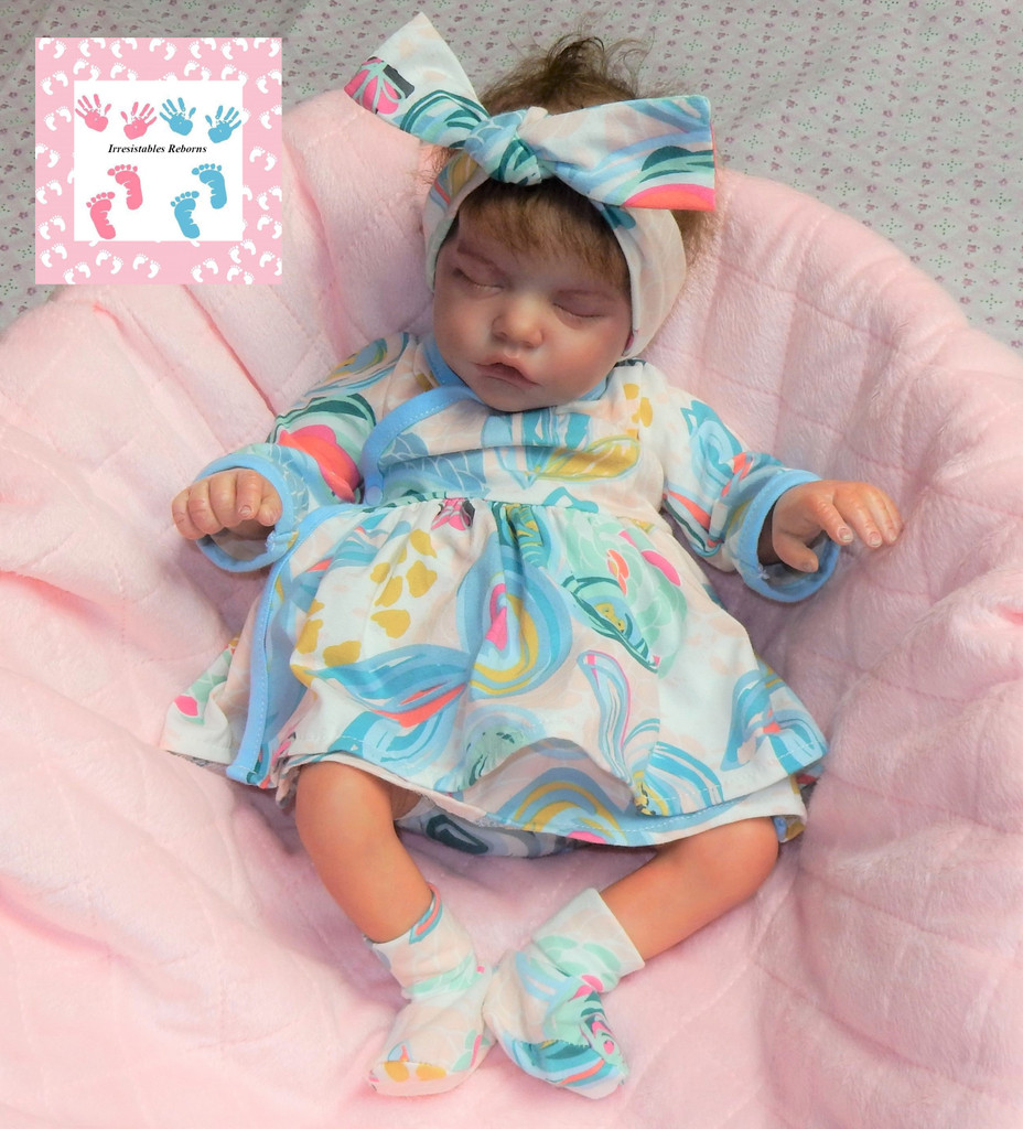 Twin B Finished Reborn Doll Sculpted by Bonnie Brown and Reborn by