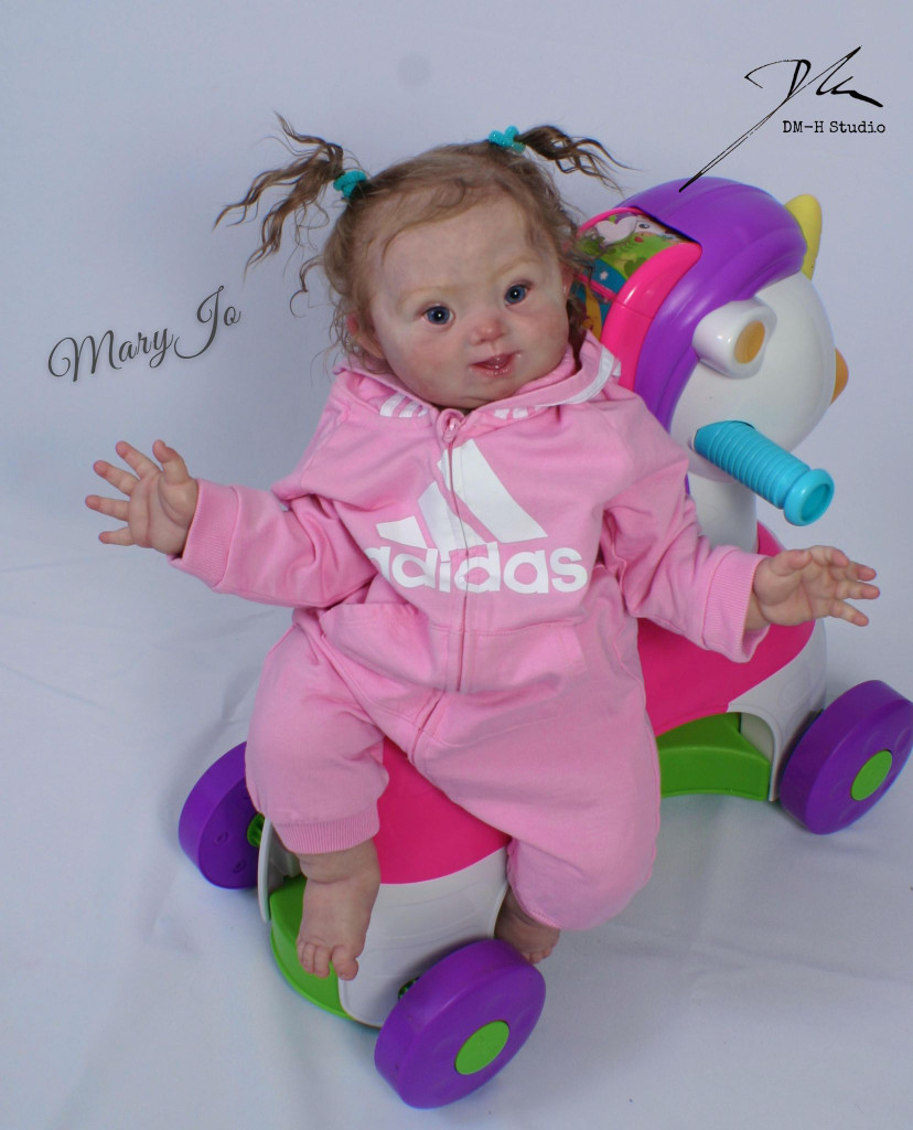 MaryJo Reborn Vinyl Toddler Doll Kit with Down Syndrome by Doris Moyers Hornbogen