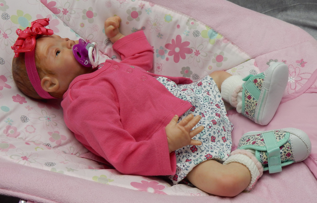 Katie Reborn Finished Baby Girl Collectors Doll sculpted by Toby Morgan