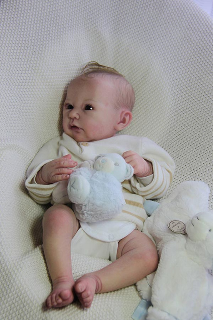 Yehudi Reborn Vinyl Doll Head by Adrie Stoete Mix & Match - HEAD ONLY