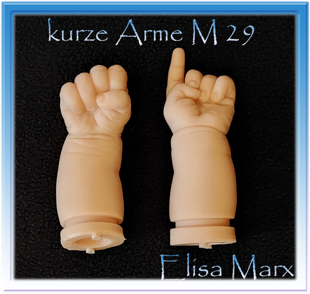 Vinyl Limbs For 18" Reborn Doll Kits by Elisa Marx 1/4 Legs 1/4 arms #29