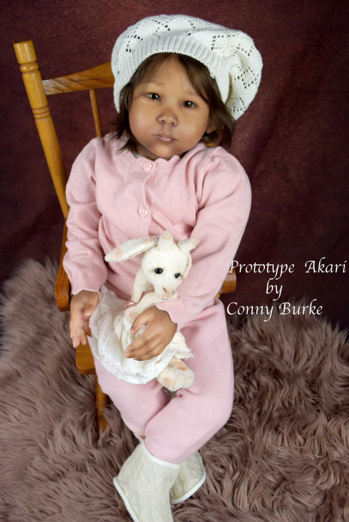 Akari Reborn Vinyl Toddler Doll Kit by Conny Burke 28 Inches Limited Edition