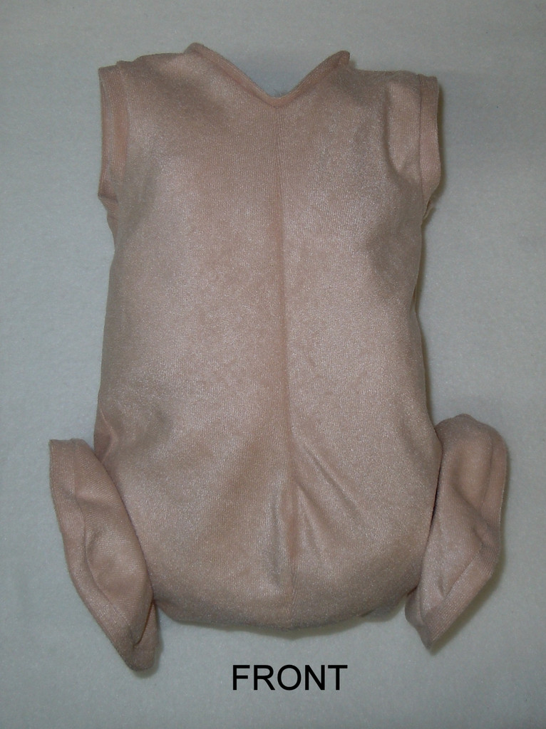  German Doe Suede Body for 24-26" Dolls: Full Unjointed Arms, Full Jointed Legs #520GF