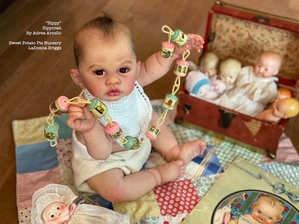 Zipporah - Zippy Limited Edition Reborn Vinyl Doll Kit by Andrea Arcello