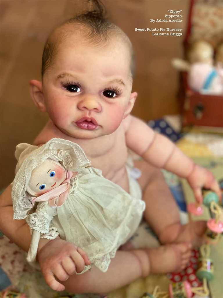 Zippy Limited Edition Reborn Vinyl Doll Kit by Andrea Arcello