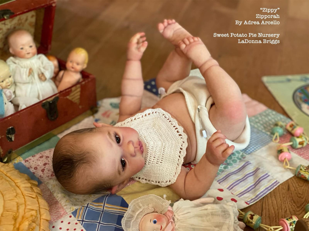 Zippy Limited Edition Reborn Vinyl Doll Kit by Andrea Arcello