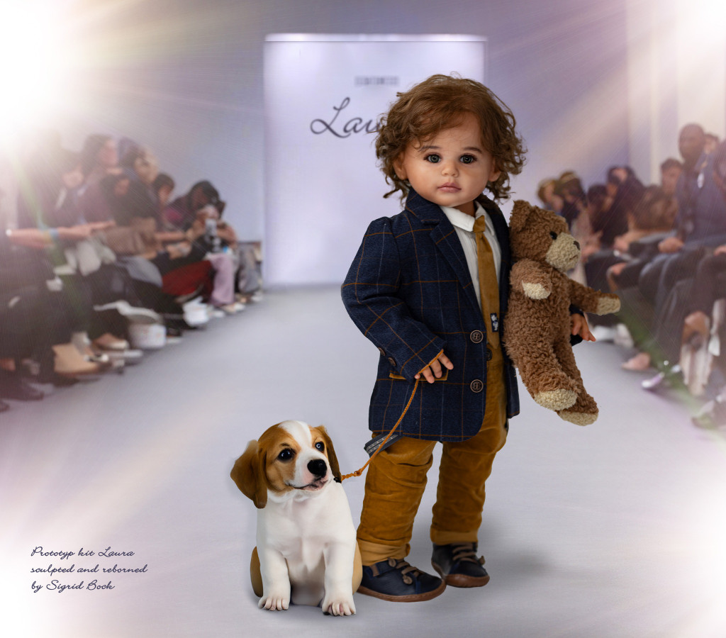 Laura Reborn Toddler Vinyl Doll Kit by Sigrid Bock 29"