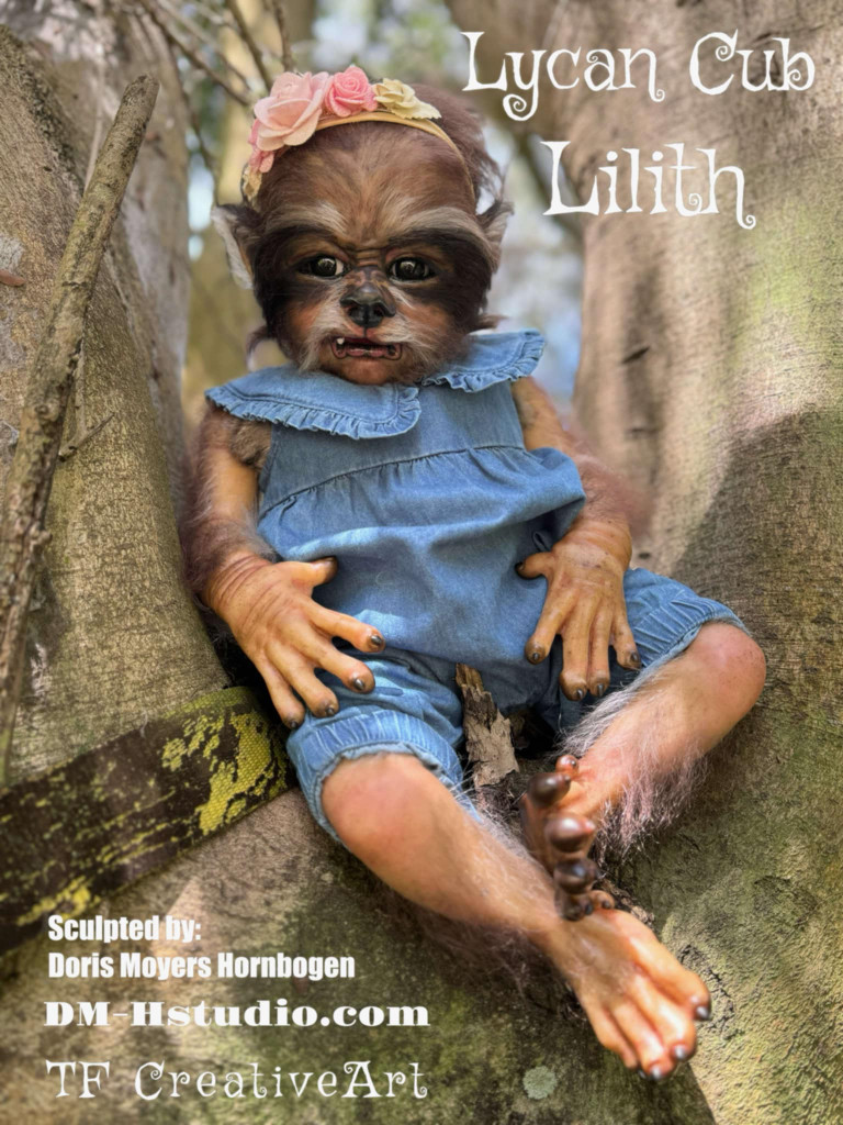 Lilith is a lyancub reborn vinyl reborn doll kit sculpted by Doris