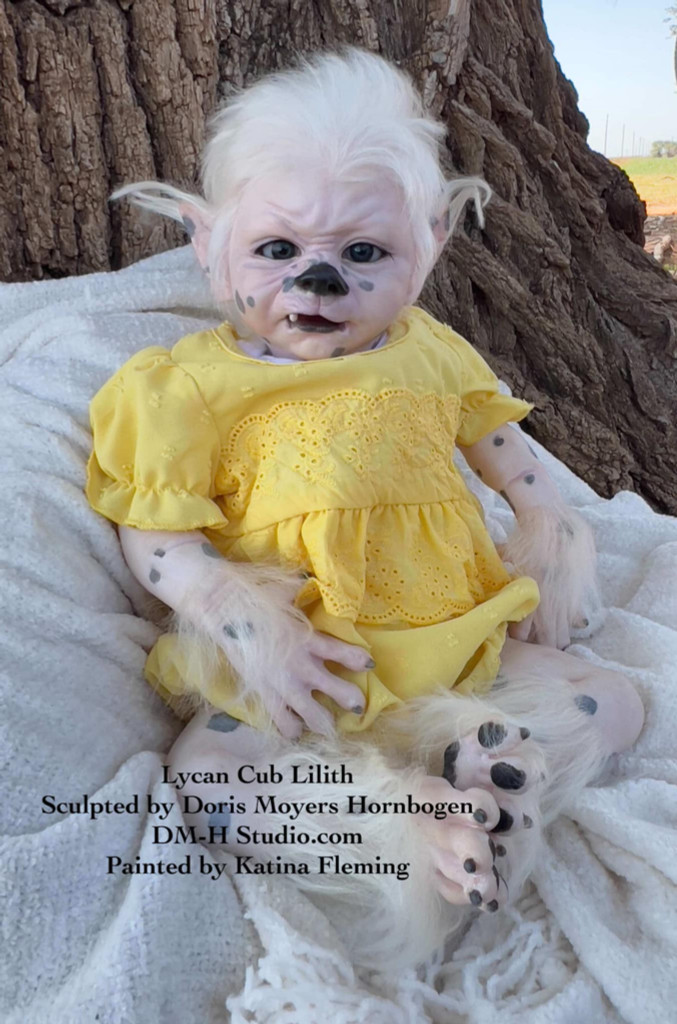 Lilith is a lyancub reborn vinyl reborn doll kit sculpted by Doris