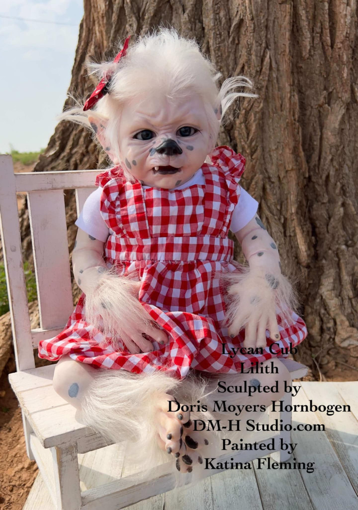 Lilith is a lyancub reborn vinyl reborn doll kit sculpted by Doris