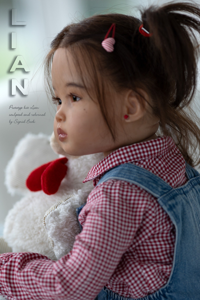Lian Toddler Reborn Vinyl Doll Kit by Sigrid Bock 29 Inches