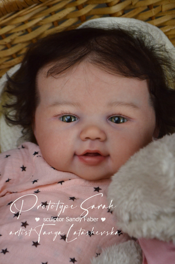 Sarah Reborn Vinyl Doll Kit by Sandy Faber 26"