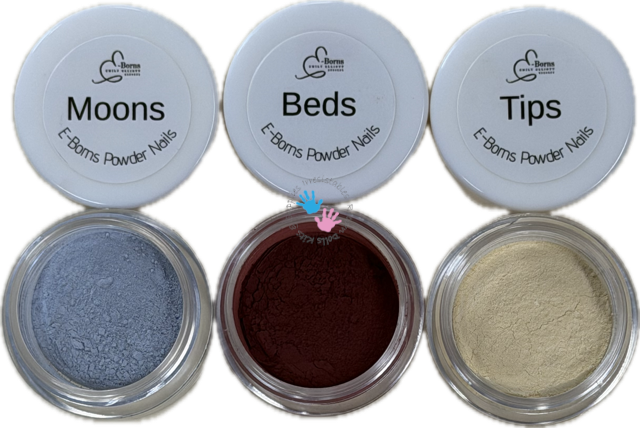 E-Borns Powder Nails Set for Nail Beds Nail Tips and Moons