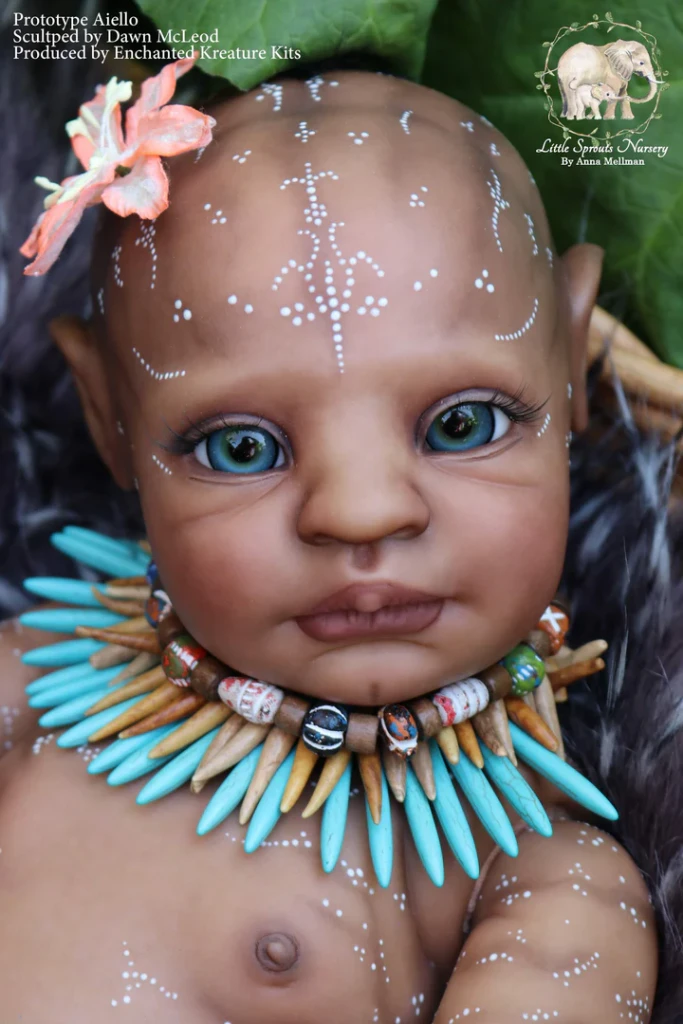 EKK Aiello Fantasy Avatar Reborn Vinyl Doll Kit by Dawn Murray McCleod 20"
