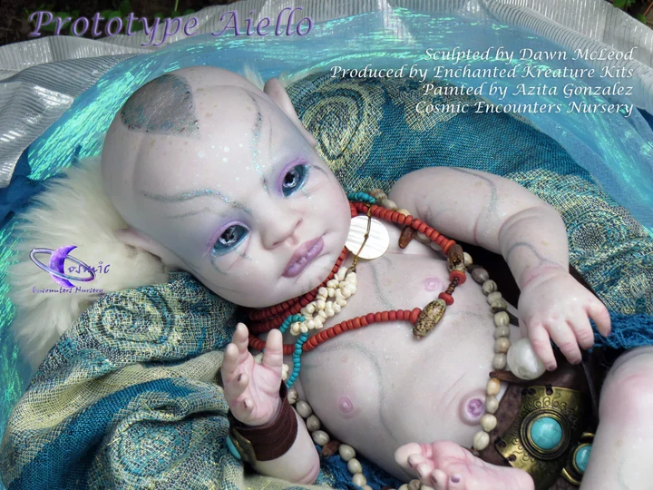 EKK Aiello Fantasy Avatar Reborn Vinyl Doll Kit by Dawn Murray McCleod 20"