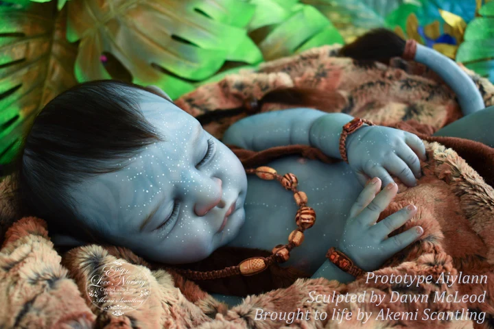 EKK Aiylann Fantasy Avatar Reborn Vinyl Doll Kit by Dawn Murray McCleod 20"