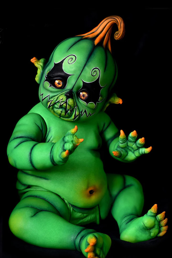 Gem Of Doll グリーンスキン　キャスト　ヘッド Fantasy Kersmudgeon Reborn Vinyl Doll Kit by Cindy Musgorve 20