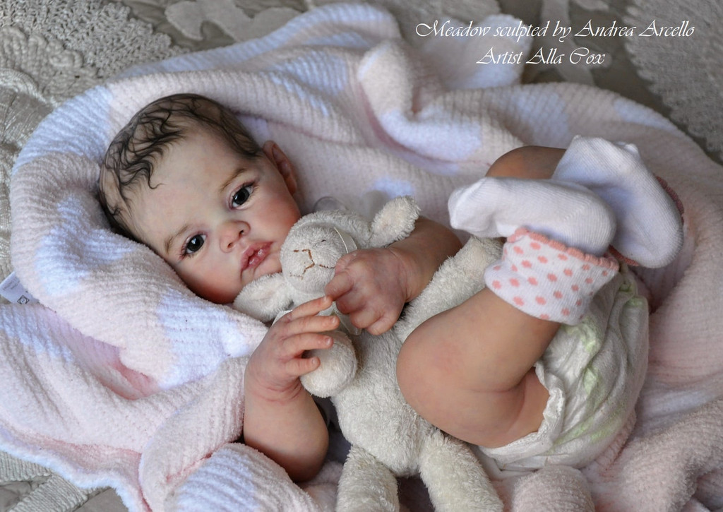 Meadow Reborn Vinyl Doll Kit by Andrea Arcello 17