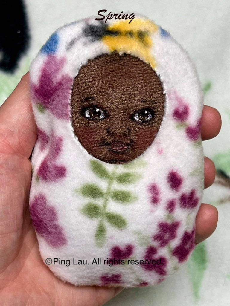 Ping's Pouch Pal Soft Cloth Hand Made Doll - Spring