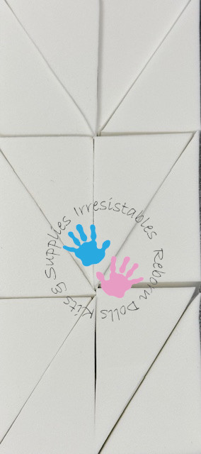 Jumbo Soft Foam Sponge Wedges 12 piece package for Reborning Latex Free