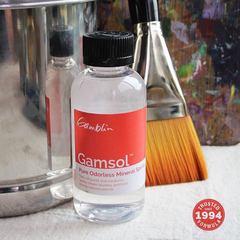 Gamsol Artist Grade Mineral Spirit Size: 33.8 oz  16.9 oz 8.5 oz & 4.2 oz Individual Bottles