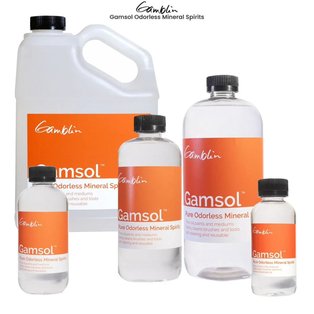 Gamsol Artist Grade Mineral Spirit Size: 33.8 oz  16.9 oz 8.5 oz & 4.2 oz Individual Bottles