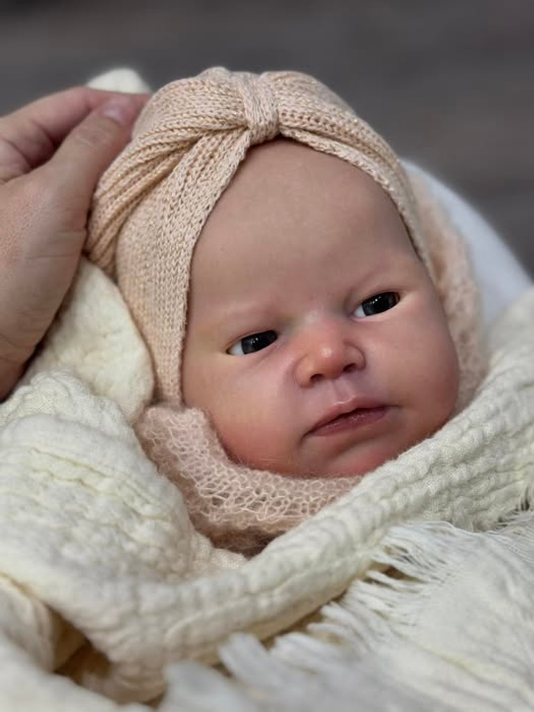 Silvia Reborn Vinyl Doll Kit by Adrie Stoete 19" A portrait of Silvia Ezquerra as a baby