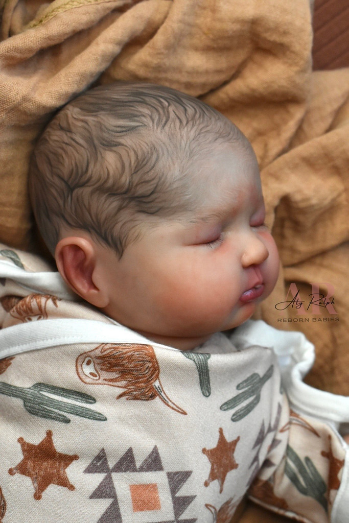 Angus/Agnes  Reborn Vinyl Doll Kit by Estibaliz Alonso 14"