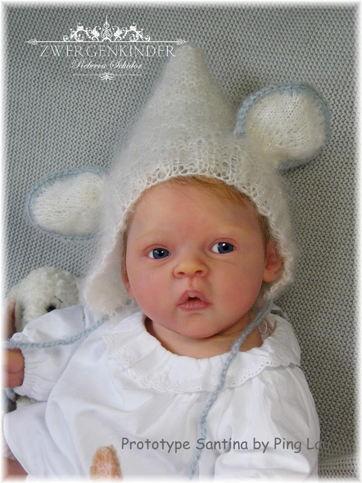 Santina Reborn Vinyl Doll Kit by Ping Lau 20"  3/4 Limbs