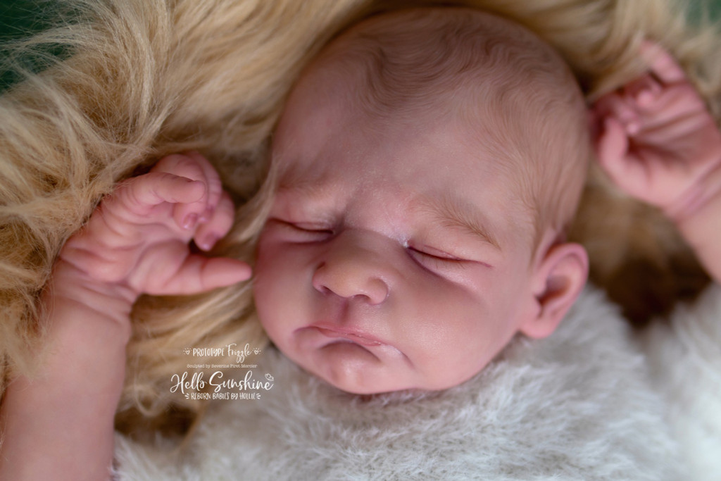 Frizzle Reborn Vinyl Doll Kit by Severine Piret 18