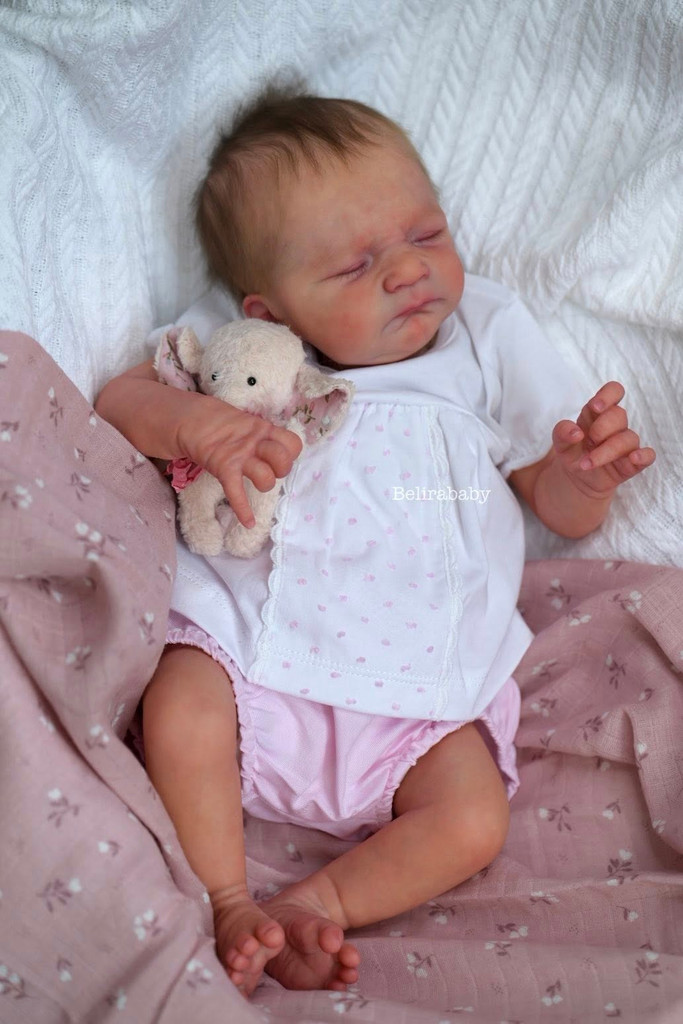 Frizzle Reborn Vinyl Doll Kit by Severine Piret 18