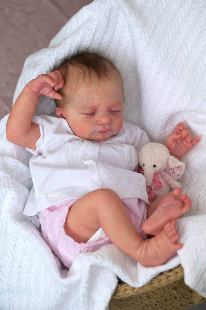 Frizzle Reborn Vinyl Doll Kit by Severine Piret 18