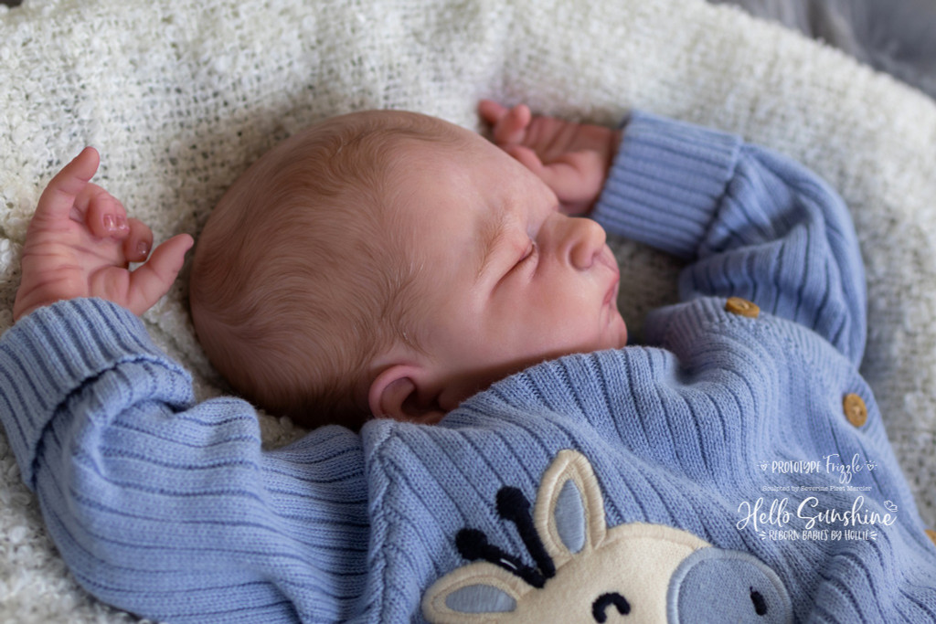 Frizzle Reborn Vinyl Doll Kit by Severine Piret 18