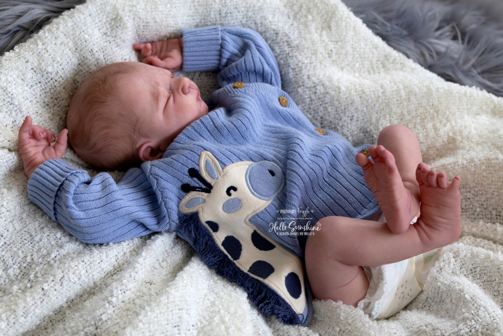 Frizzle Reborn Vinyl Doll Kit by Severine Piret 18