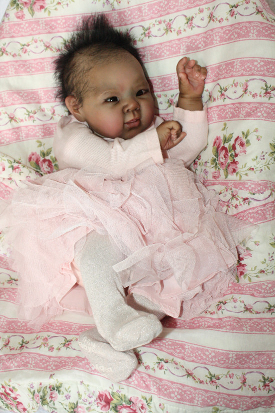 Jiali Reborn Vinyl Doll Head by Adrie Stoete Mix & Match
