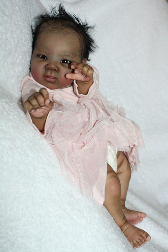 Jiali Reborn Vinyl Doll Head by Adrie Stoete Mix & Match