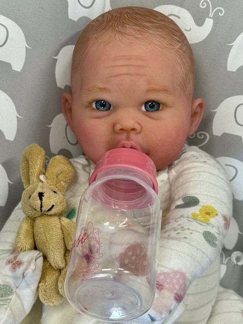 Colby Silicone Reborn CUDDLE BABY by Ping Lau Ready to Go Frogs  18"