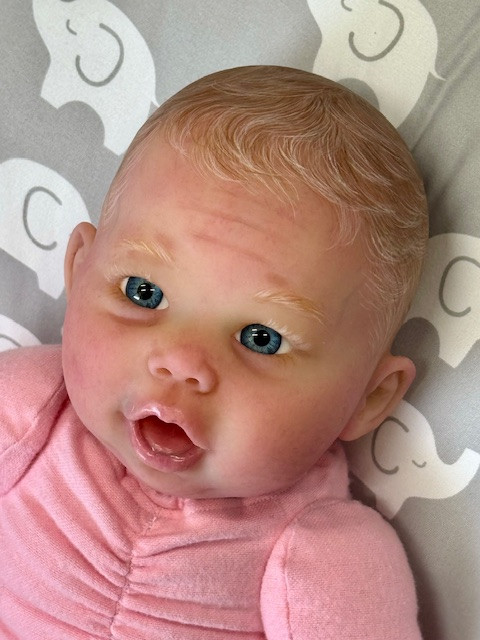 Colby Silicone Reborn CUDDLE BABY by Ping Lau Ready to Go Pink PJ's 18"