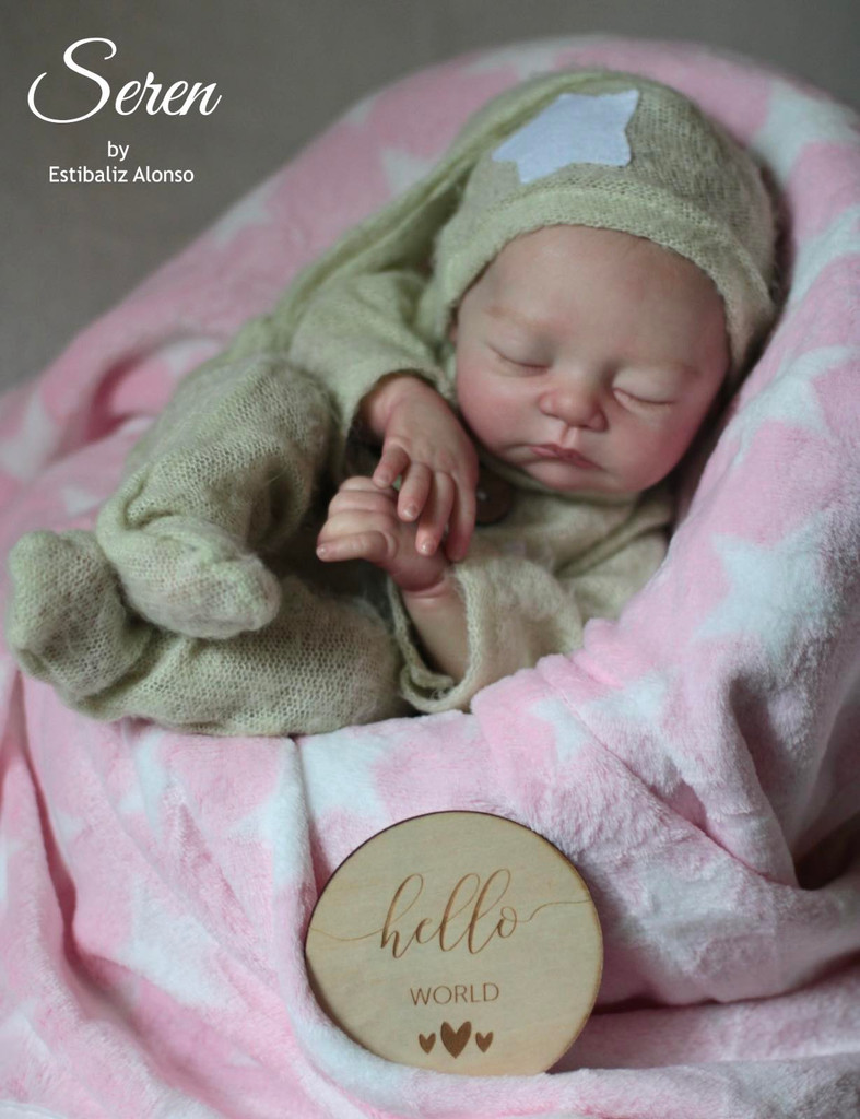 Seren Reborn Vinyl Doll Kit by Estibaliz Alonso 19"  Small Limited Edition
