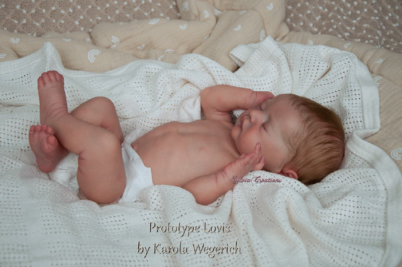 Lovis Reborn Vinyl Doll Kit by Karola Wegerich 19" Small Limited Edition 555 World Wide