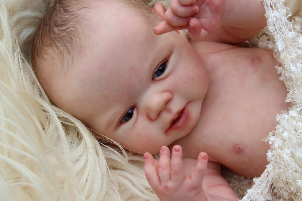 Parker Reborn Vinyl Doll Kit by Sandy Faber Ultra Soft Vinyl 20"