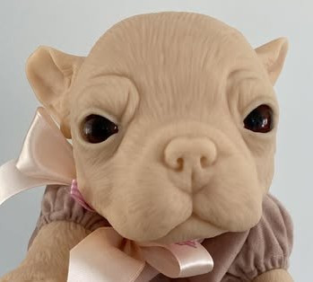 Freida the French Bull Dog Puppy Reborn Vinyl Doll Kit by Simon Laurens 16"
